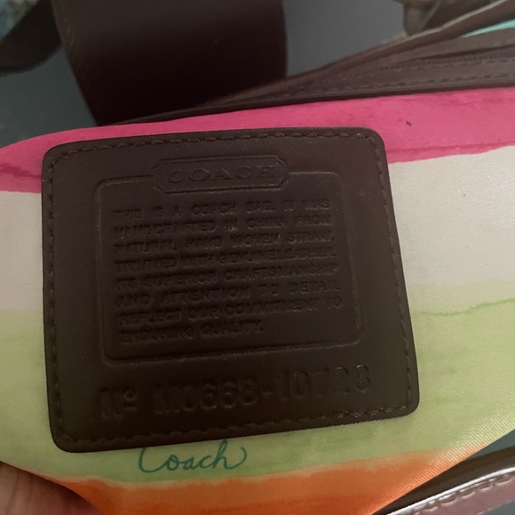 Coach Tote Bag Purse 10728 Legacy Woven Straw Espresso Leather Basket - Picture 5 of 9